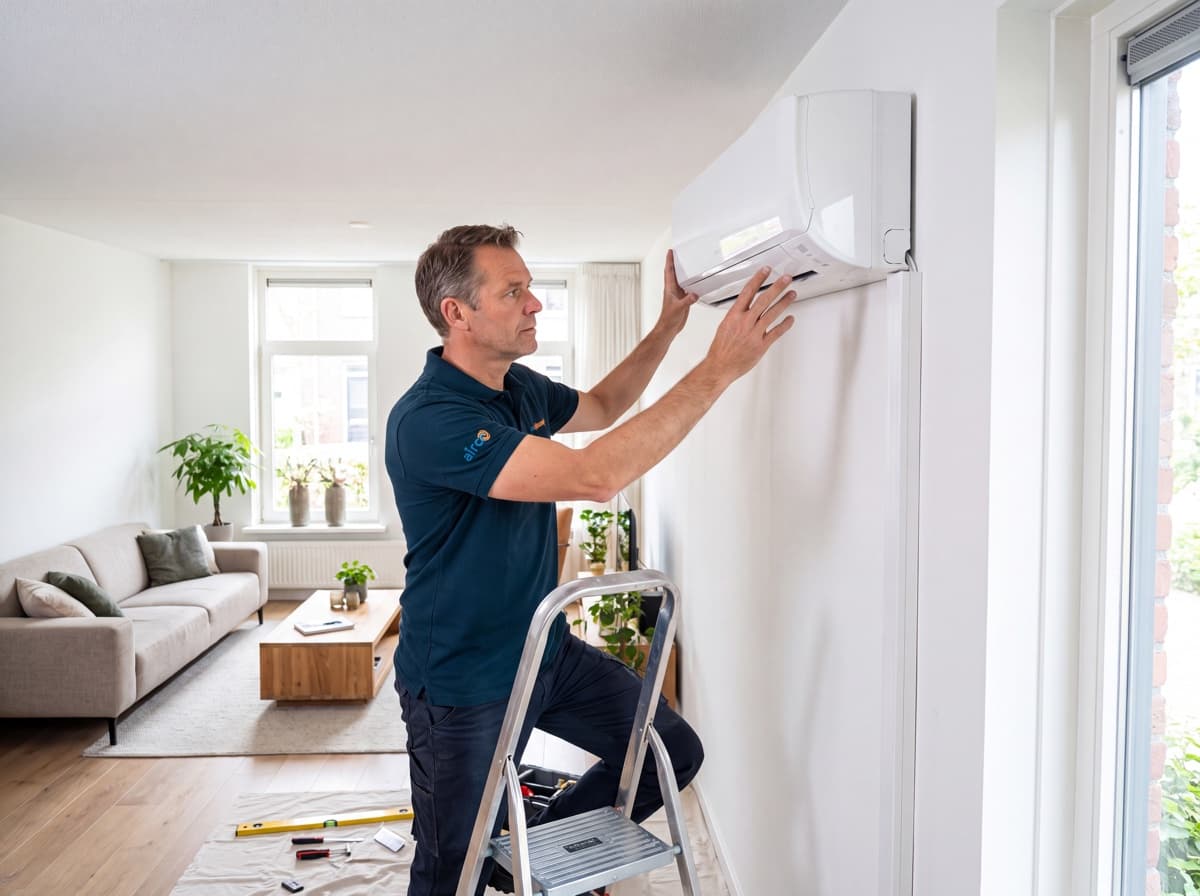 Airco geplaatst in Rosmalen: Split-airco in de woonkamer