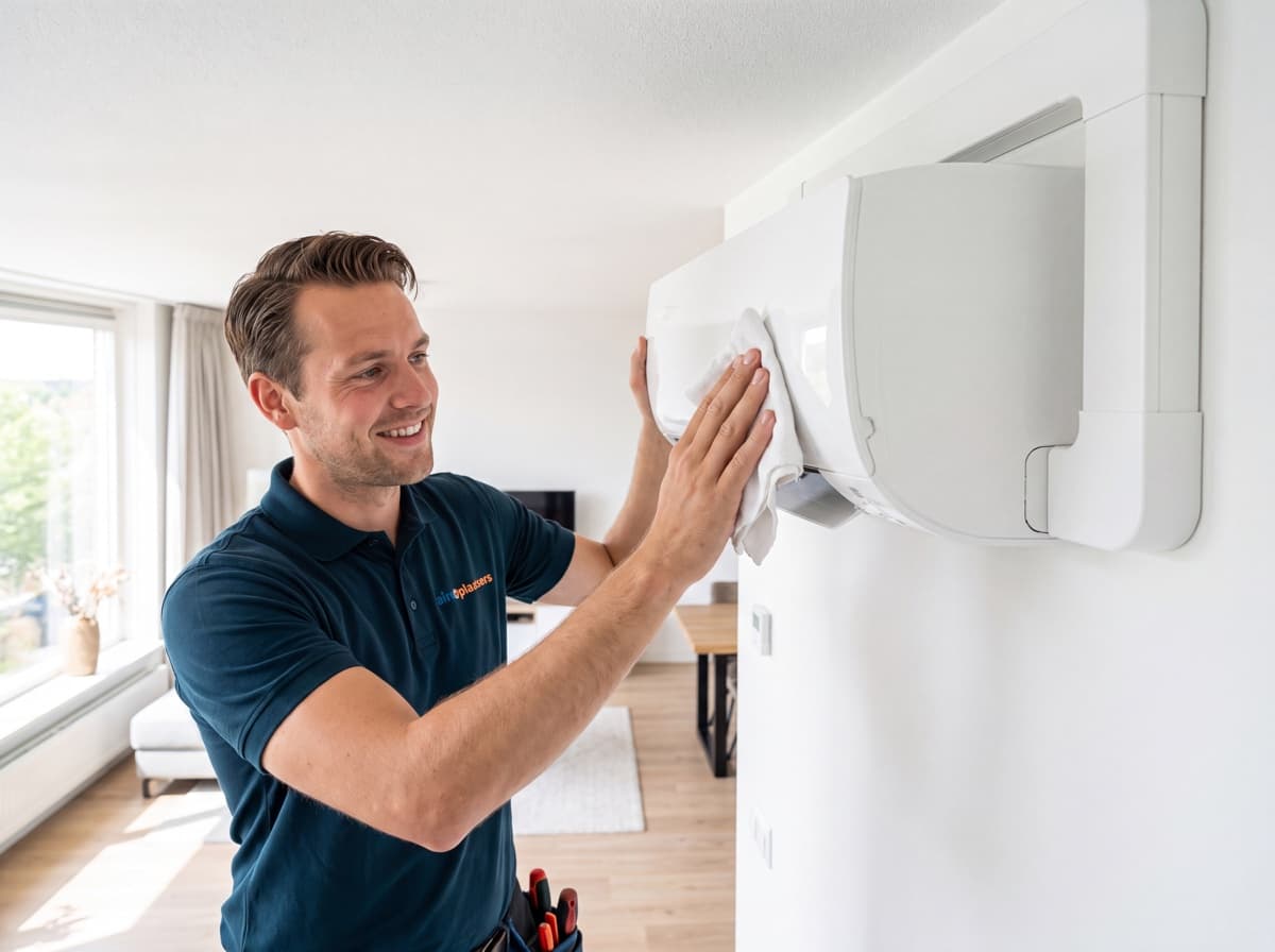 Airco geplaatst in Uden: Airco boven de deur